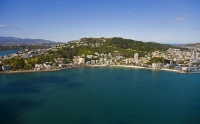 Aerial_Wellington_Oriental_Bay;bays;harbour;fclear_water;seaside;rocky_shoreline