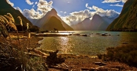 Milford_Sound;Fiordland;mountains;hills;rivers;Road;State_Highway_94;bush;native