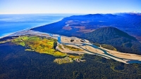 Aerial;Haast;West_Coast;State_Highway_6;mountains;valleys;Haast_river;Tasman_Sea