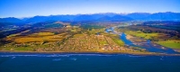 Aerial;Hokitika;West_Coast;State_Highway_6;mountains;valleys;Hokitika_river;Tasm