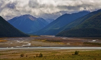 Arthurs_Pass_Route_Canterbury;mountains;hills;Lakes;Waimakariri_River;tussock_gr