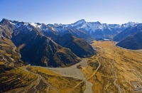 Aerial;Lake_Pukaki;South_Canterbury;Canterbury;Mount_Cook_village;SH_80;State_Hi