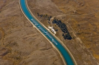 Lake_Tekapo;South_Canterbury;Canterbury;Salmon_Farm;Aerial;Tekapo_Canal