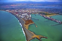 Aerial;Timaru;South_Canterbury;Canterbury;dock;Harbour;ships;logs;Timaru_Harbour