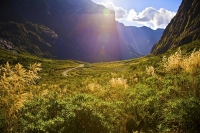 Road_to_Milford_Sound;Fiordland;mountains;hills;rivers;Road;State_Highway_94;bus