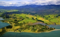 Aerial;Takaka;Golden_Bay;hills;rivers;Road;bush;native_forrest;green_fields;gree