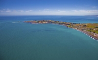 Aerial;Kaikoura;Kaikoura_Peninsula;seaward_Kaikoura_Range;green_fields;paddocks;