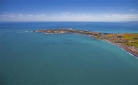 Aerial;Kaikoura;Kaikoura_Peninsula;seaward_Kaikoura_Range;green_fields;paddocks;