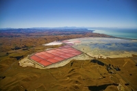 Aerial;Lake_Grassmere;Marlborough;salt_works;evaporation_ponds;salt_production;L