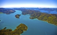Aerial;Marlborough_Sounds;Marlborough;bush;native_forrest;hills;mountains;Kenepu