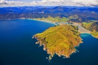 Aerial;Tasman_Bay;Peppin_Island;Cable_Bay;Nelson;boudler_bank;Peppin_Island;rock